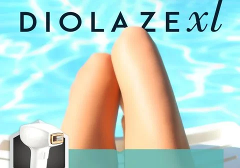 Which are of the body can be treated with laser hair removal DiolazeXL